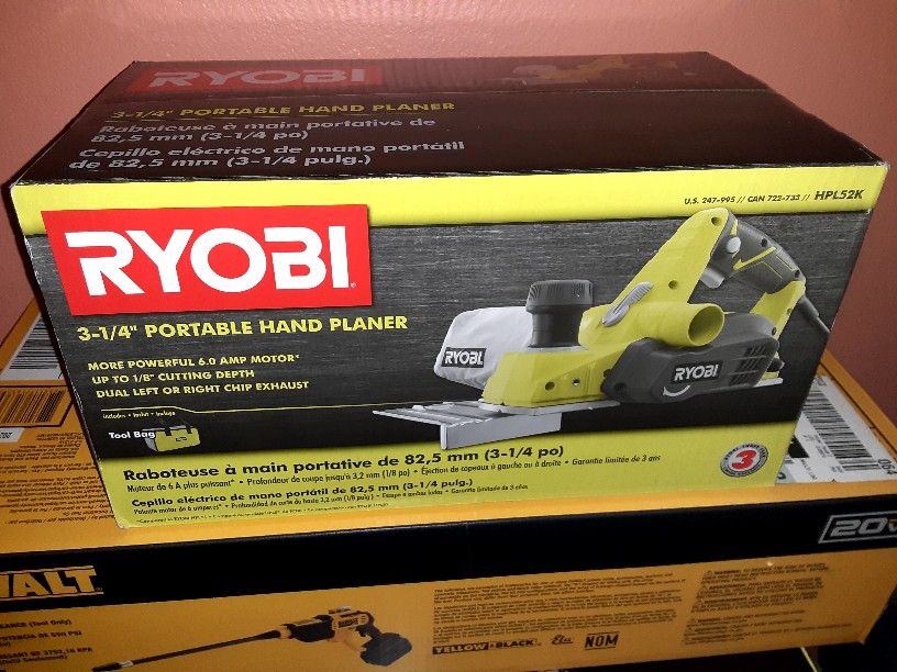 Ryobi Portable Hand Planer$45