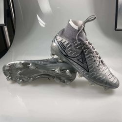 Zapatos pirma de botita color plata