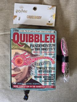 Harry Potter never used Quibbler crossbody bag  from Spirit Halloween