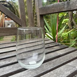 CRATE AND BARREL WINE STEMLESS WINE GLASSES