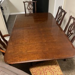 6 Inch Dining Table/cherry Finish 