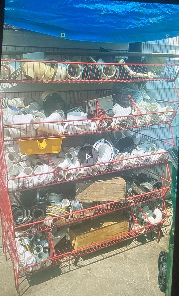 PVC Fittings And Stackable 6 Tier Shelving.