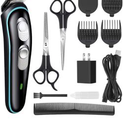 Hair Clipper for Men Professional Cordless Clippers Rechargeable Electric Hair Trimmer Beard Trimmer Kit for Kid and Adults Suitable for Home Daily Us