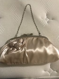 Silk clutch bag