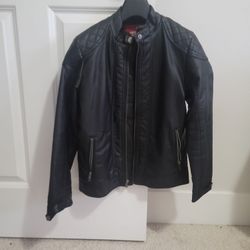 Faux Leather Bomber jacket
