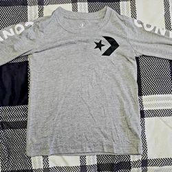 Converse Toddler Grey Long Sleeve Shirt. 4T