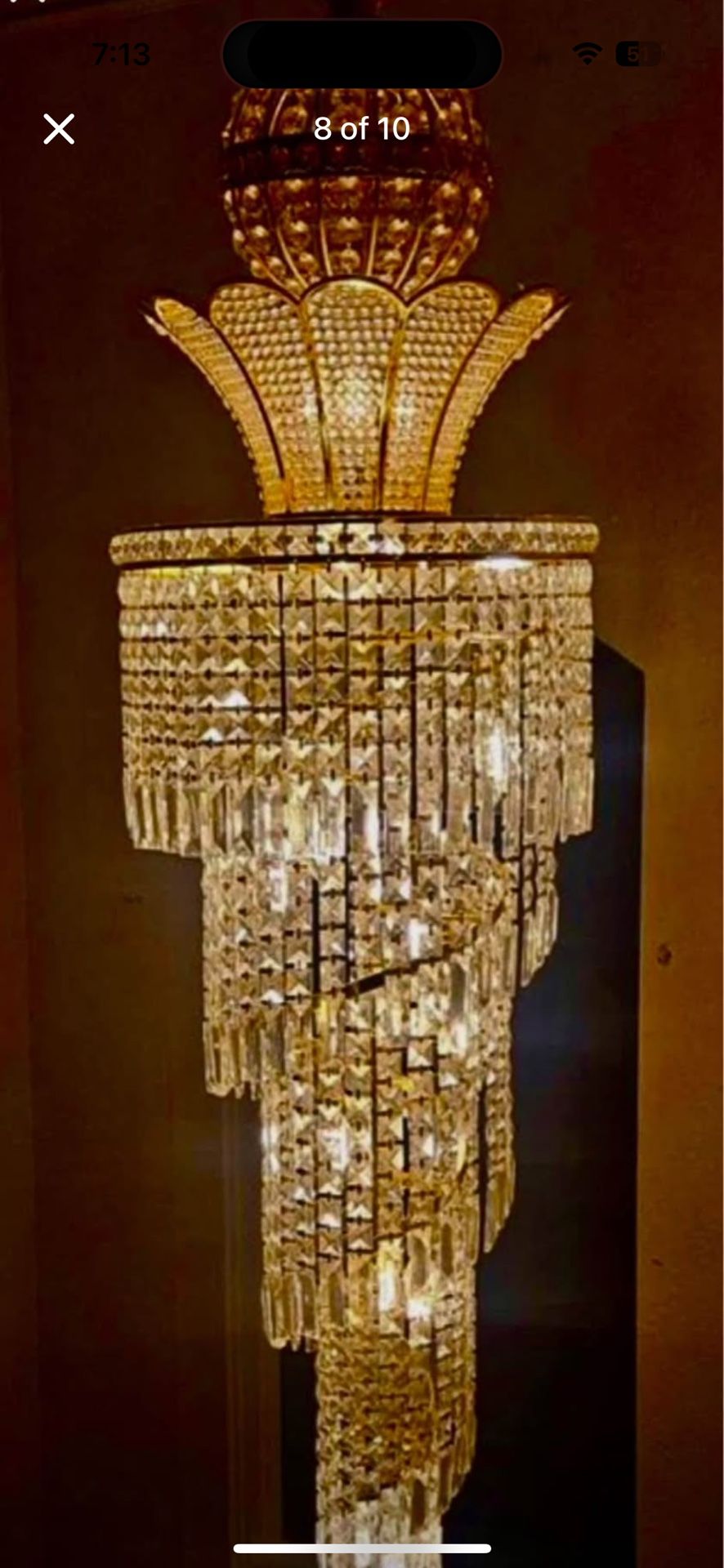 Real Crystal chandelier