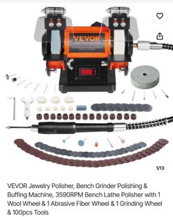 Jewelry Polisher, Bench Grinder Polishing & Buffing Machine