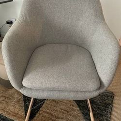 modern armchair rocker