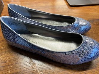 Womans Silver Sequin shoes