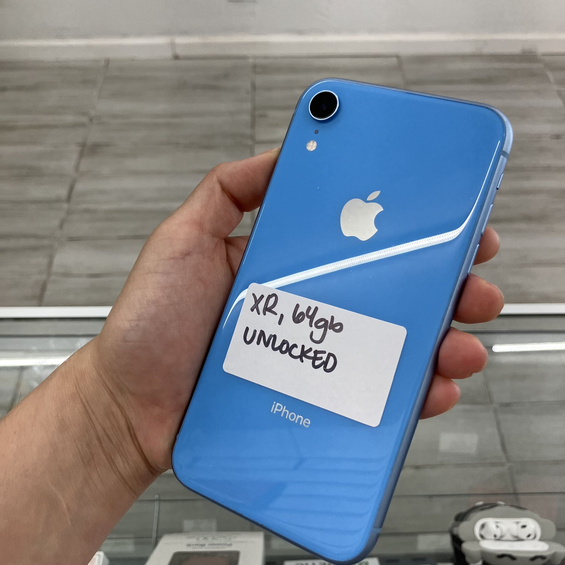Blue iPhone XR Unlocked Like New Cash Or $50 Down