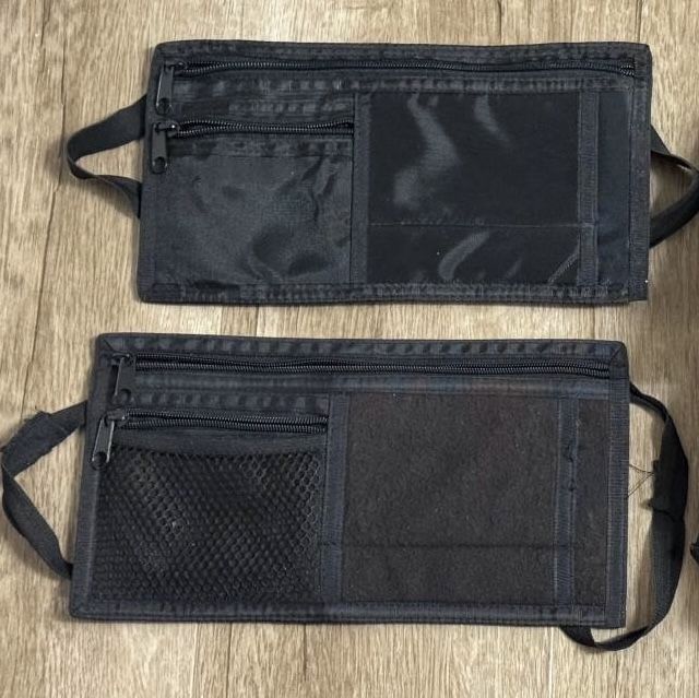 🚗  2 Car Visor Organizers, Attach to Visor or Headrest, Multiple Pockets/Zippers (brand new)