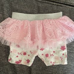 Baby Girl Shorts With Skirt