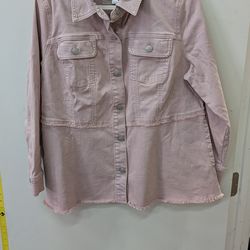 LOGO DENIM WOMEN'S JACKET DUSTY  ROSE. CITY OF ORANGE 🍊$10