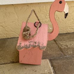 Flamingo Birdhouse