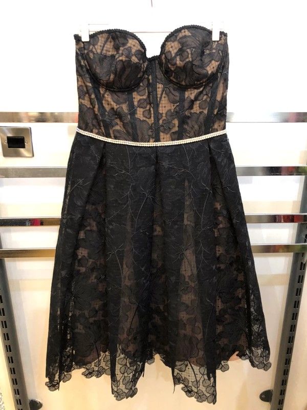 long sleeve dress black Kofi Black Long Sleeve Mini Dress - US 14 main image 0