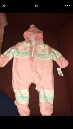 Warm onesie for baby by Jessica Simpson