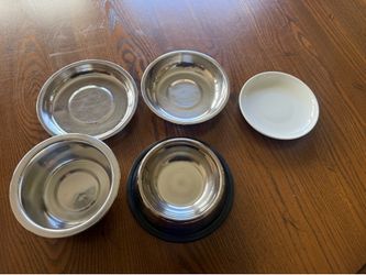 Assorted Pet Bowls - Stainless Steel + Ceramic