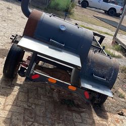 Trailer With BBQ Grill