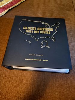 Vintage 50 State Greetings First Day Cover Stamp Collection - Complete 50/50