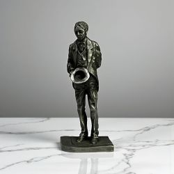 Vintage Franklin Mint After The Crash Pewter Figurine From 1980 