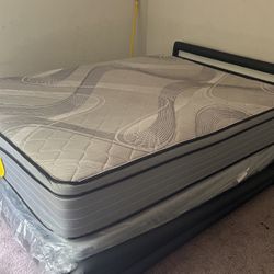 Queen Size Mattress And Bed Frame 