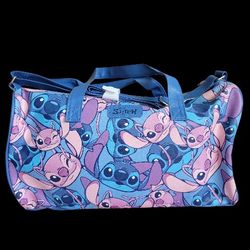 Disney Stitch & Angel  Blue Duffel Bag