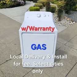Clean Good Working GE GAS dryer local Delivery With Warranty