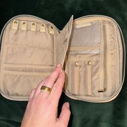 BagSmart Travel Jewelry bag pink