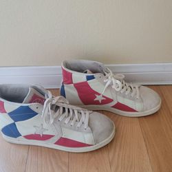 Vintage  Converse   Red White   Blue