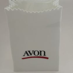 Avon Delivery Bag Ceramic Vase 