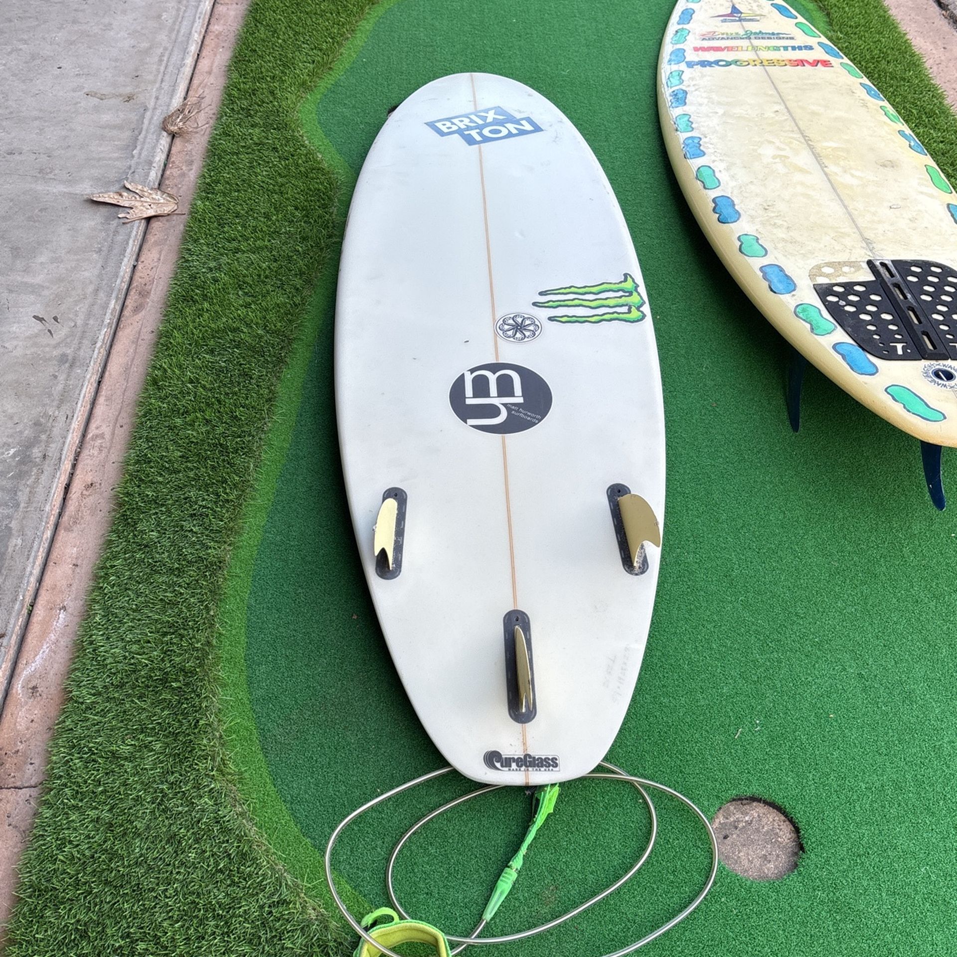 Surfboard Monster Energy matt Hurworth