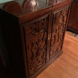 Large Asian Bar Cabinet 