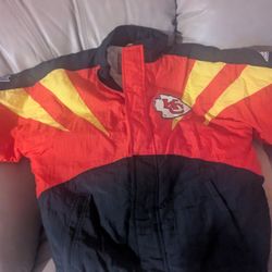 vintage 90s NFL Pro Line by Apex One Kansas City Chiefs jacket. 