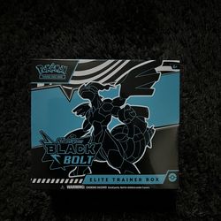 Pokemon TCG ETB Black Bolt Scarlet&Violet Box