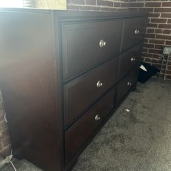 Brown Wooden Dresser