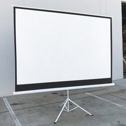 BRAND NEW $65 Portable 100 Inch Tripod Stand Projector Screen Home Theater 16:9 Ratio, 87x49” View Area 