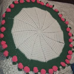 Crochet Baby Flower Bouquet Blanket 