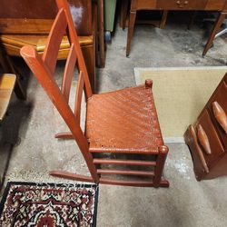Antique Red Rocker