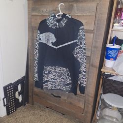 Nike NFL PullOver Sweatshirt, Black & Gray, Men's Med