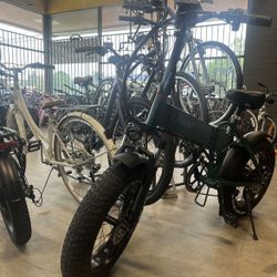 Folding Fatwheel E-bikes 1000 Watts With Anti-theft Alarm