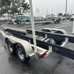 2012 Boat Trailer With dual Torsion Axles 8525 Capacity 