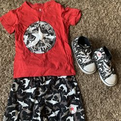 Boys Converse Outfit W/ Matching Shoes 