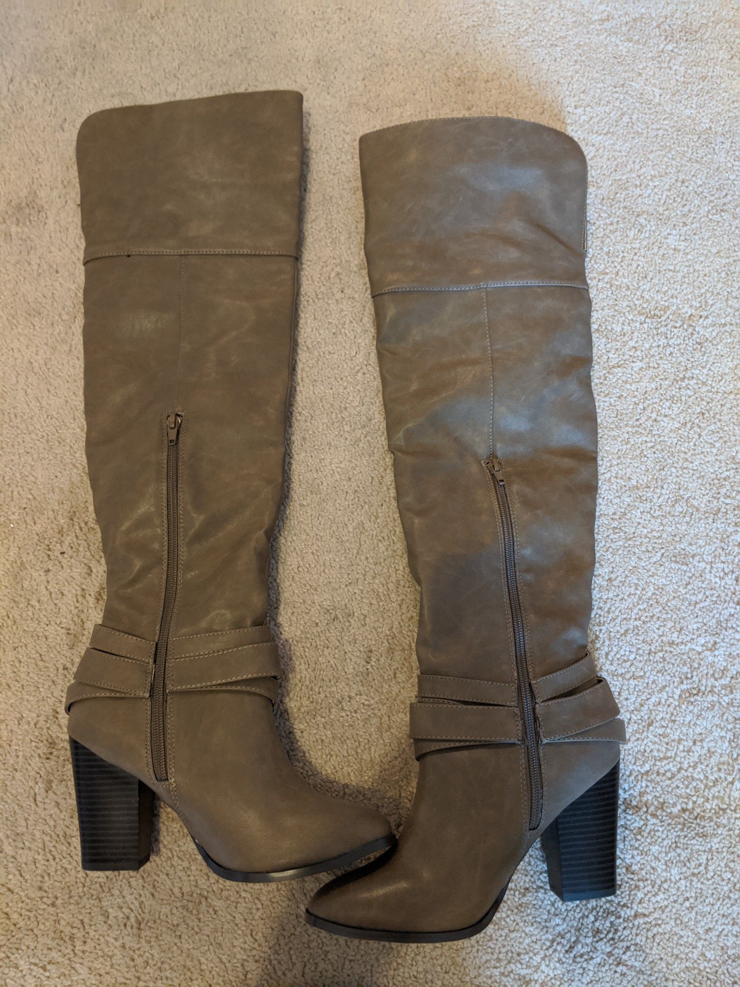 Tan Over the knee boots size 7