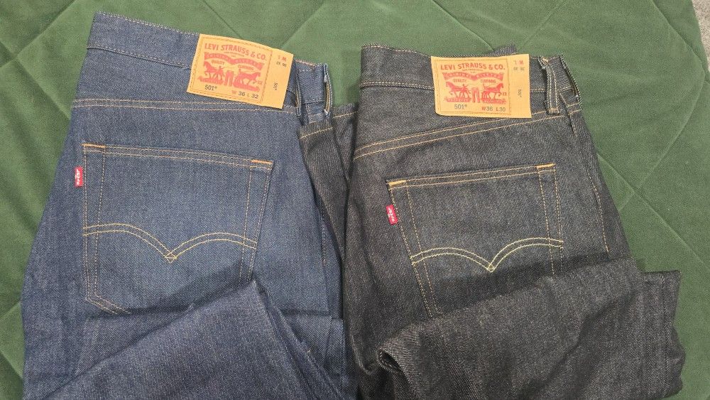 Mens Levis 501 Jeans Size 36