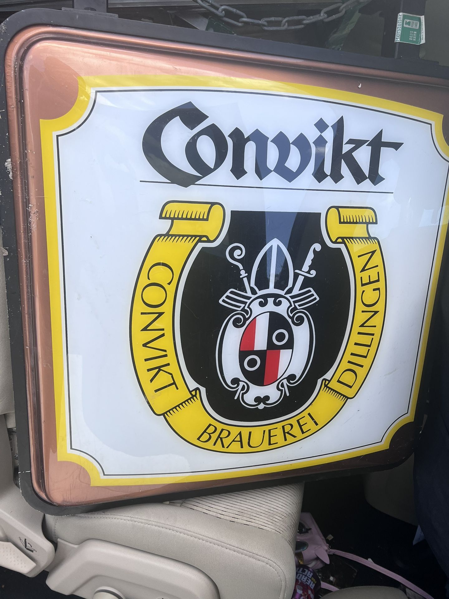 Convikt German Brewery sing from Dillinger Germany