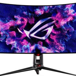 ASUS ROG Swift 39" Ultrawide 800R Curved OLED Gaming Monitor (PG39WCDM) - 21:9 (3440x1440), 240Hz, 0.03ms, G-SYNC Compatible, Custom Heatsink, Smart K
