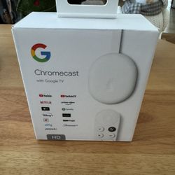 Google Chromecast With Google TV HD Media Streamer Snow GA03131-US
