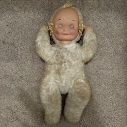 Knickerbocker Sleepy Head Rubber Face Sleeping Baby Doll Body 1950s