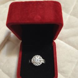 Moissanite Ring 3ct with GRA cert